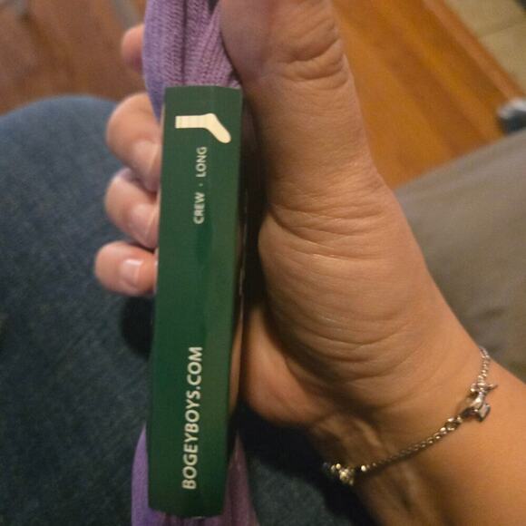 Bogey boys by macklemore socks mens size m/l 9-12 essential grape jam crew long - Picture 3 of 7